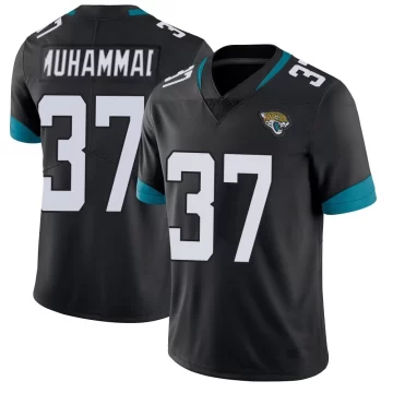 Men's Jacksonville Jaguars ＃37 Jabbar Muhammad Black Limited Vapor Untouchable Jersey
