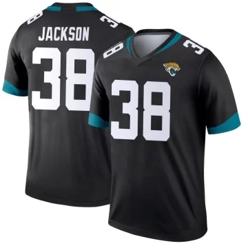 Men's Jacksonville Jaguars ＃38 Ja'Quinden Jackson Black Legend Jersey
