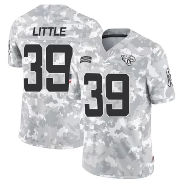 Men's Jacksonville Jaguars ＃39 Cam Little Arctic Camo Limited 2024 Salute to Service Jersey