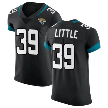 Men's Jacksonville Jaguars ＃39 Cam Little Black Elite Vapor Untouchable Jersey