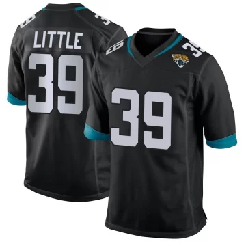 Men's Jacksonville Jaguars ＃39 Cam Little Black Game Jersey