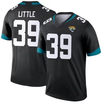 Men's Jacksonville Jaguars ＃39 Cam Little Black Legend Jersey