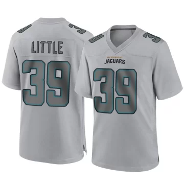 Men's Jacksonville Jaguars ＃39 Cam Little Gray Game Atmosphere Fashion Jersey