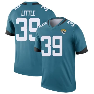 Men's Jacksonville Jaguars ＃39 Cam Little Teal Legend Color Rush Jersey
