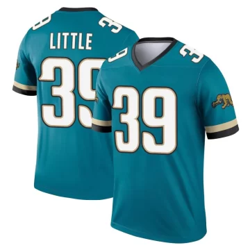 Men's Jacksonville Jaguars ＃39 Cam Little Teal Legend Prowler Throwback Jersey