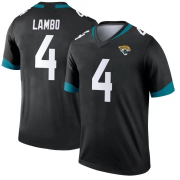 Men's Jacksonville Jaguars ＃4 Josh Lambo Black Legend Jersey