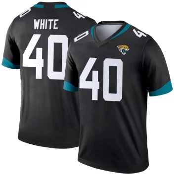 Men's Jacksonville Jaguars ＃40 Aydan White Black Legend Jersey