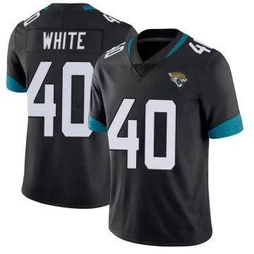 Men's Jacksonville Jaguars ＃40 Aydan White Black Limited Vapor Untouchable Jersey