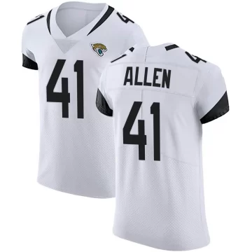 Men's Jacksonville Jaguars ＃41 Josh Hines-Allen White Elite Vapor Untouchable Road Jersey