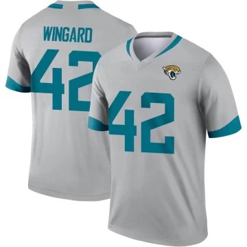 Men's Jacksonville Jaguars ＃42 Andrew Wingard Legend Silver Inverted Jersey