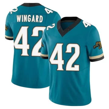 Men's Jacksonville Jaguars ＃42 Andrew Wingard Teal Limited Prowler Throwback Vapor F.U.S.E. Jersey