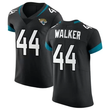 Men's Jacksonville Jaguars ＃44 Travon Walker Black Elite Vapor Untouchable Jersey