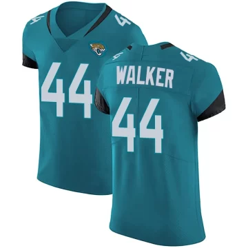 Men's Jacksonville Jaguars ＃44 Travon Walker Teal Elite Vapor Untouchable Alternate Jersey