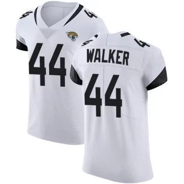 Men's Jacksonville Jaguars ＃44 Travon Walker White Elite Vapor Untouchable Road Jersey