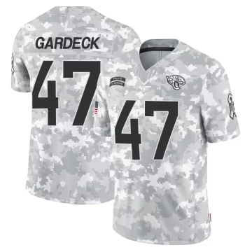 Men's Jacksonville Jaguars ＃47 Dennis Gardeck Arctic Camo Limited 2024 Salute to Service Jersey