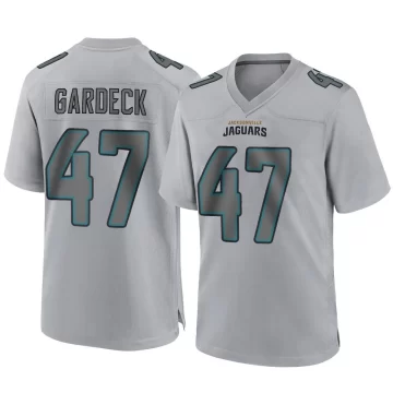 Men's Jacksonville Jaguars ＃47 Dennis Gardeck Gray Game Atmosphere Fashion Jersey