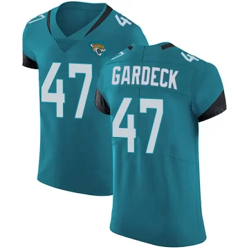 Men's Jacksonville Jaguars ＃47 Dennis Gardeck Teal Elite Vapor Untouchable Alternate Jersey