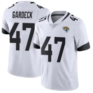 Men's Jacksonville Jaguars ＃47 Dennis Gardeck White Limited Vapor Untouchable Jersey