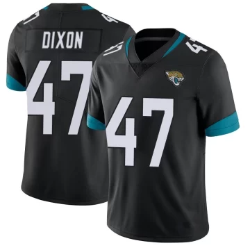 Men's Jacksonville Jaguars ＃47 De'Shaan Dixon Black Limited Vapor Untouchable Jersey