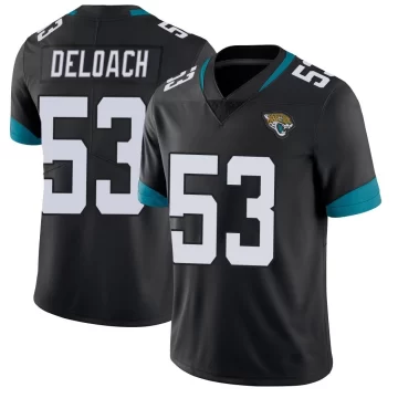 Men's Jacksonville Jaguars ＃53 Kalen DeLoach Black Limited Vapor Untouchable Jersey