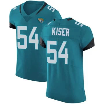 Men's Jacksonville Jaguars ＃54 Jack Kiser Teal Elite Vapor Untouchable Alternate Jersey
