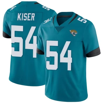 Men's Jacksonville Jaguars ＃54 Jack Kiser Teal Limited Vapor Untouchable Jersey