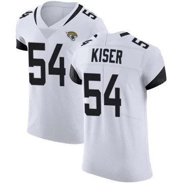 Men's Jacksonville Jaguars ＃54 Jack Kiser White Elite Vapor Untouchable Road Jersey