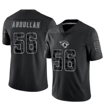 Men's Jacksonville Jaguars ＃56 Yasir Abdullah Black Limited Reflective Jersey