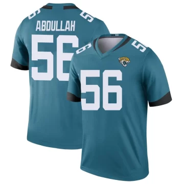 Men's Jacksonville Jaguars ＃56 Yasir Abdullah Teal Legend Color Rush Jersey