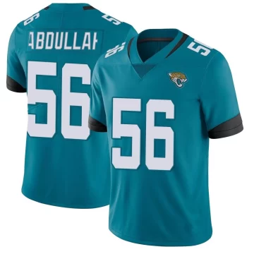 Men's Jacksonville Jaguars ＃56 Yasir Abdullah Teal Limited Vapor Untouchable Jersey
