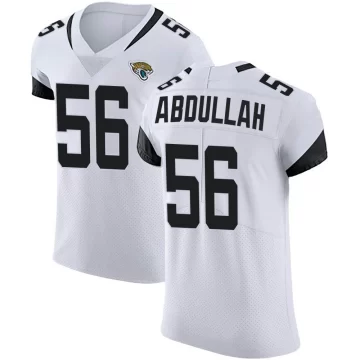 Men's Jacksonville Jaguars ＃56 Yasir Abdullah White Elite Vapor Untouchable Road Jersey
