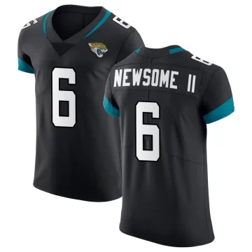 Men's Jacksonville Jaguars ＃6 Greg Newsome II Black Elite Vapor Untouchable Jersey