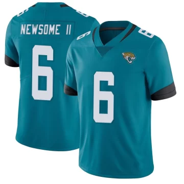 Men's Jacksonville Jaguars ＃6 Greg Newsome II Teal Limited Vapor Untouchable Jersey