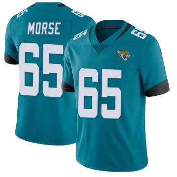 Men's Jacksonville Jaguars ＃65 Mitch Morse Teal Limited Vapor Untouchable Jersey