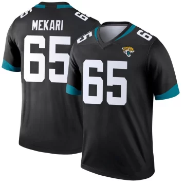 Men's Jacksonville Jaguars ＃65 Patrick Mekari Black Legend Jersey