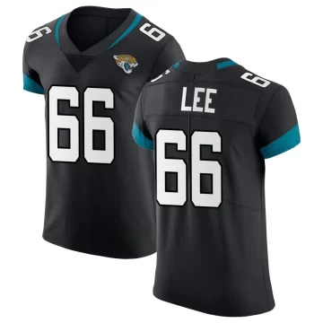 Men's Jacksonville Jaguars ＃66 Ricky Lee Black Elite Vapor Untouchable Jersey