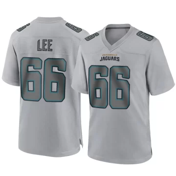 Men's Jacksonville Jaguars ＃66 Ricky Lee Gray Game Atmosphere Fashion Jersey