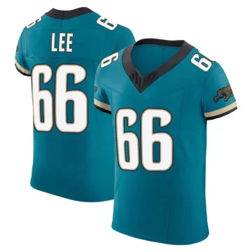 Men's Jacksonville Jaguars ＃66 Ricky Lee Teal Elite Prowler Throwback Vapor F.U.S.E. Jersey