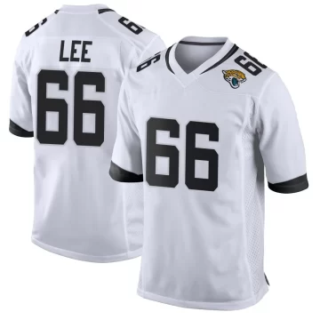 Men's Jacksonville Jaguars ＃66 Ricky Lee White Game Jersey