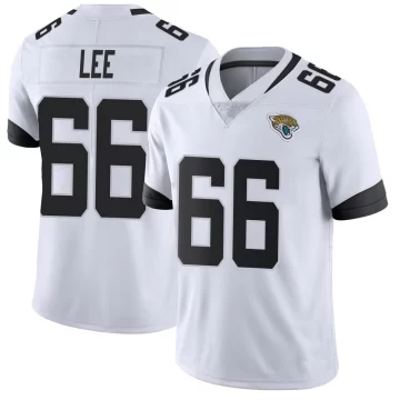 Men's Jacksonville Jaguars ＃66 Ricky Lee White Limited Vapor Untouchable Jersey