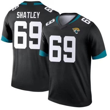 Men's Jacksonville Jaguars ＃69 Tyler Shatley Black Legend Jersey