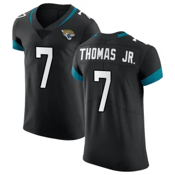 Men's Jacksonville Jaguars ＃7 Brian Thomas Jr. Black Elite Vapor Untouchable Jersey