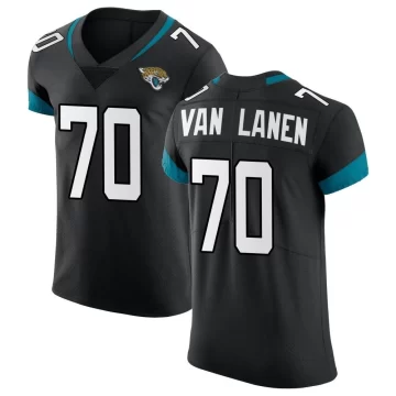 Men's Jacksonville Jaguars ＃70 Cole Van Lanen Black Elite Vapor Untouchable Jersey