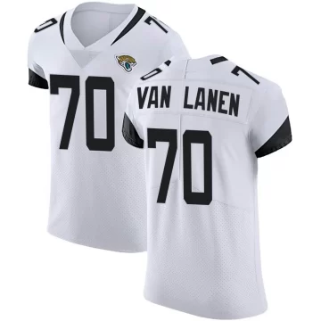 Men's Jacksonville Jaguars ＃70 Cole Van Lanen White Elite Vapor Untouchable Road Jersey