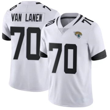 Men's Jacksonville Jaguars ＃70 Cole Van Lanen White Limited Vapor Untouchable Jersey