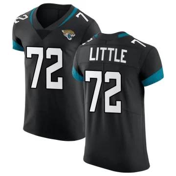 Men's Jacksonville Jaguars ＃72 Walker Little Black Elite Vapor Untouchable Jersey