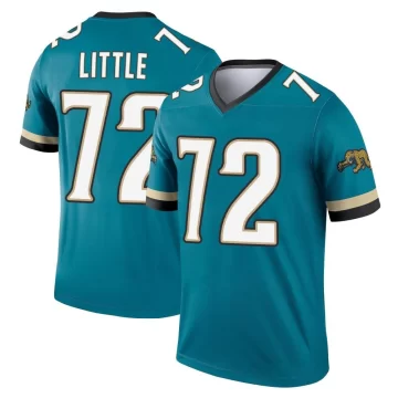Men's Jacksonville Jaguars ＃72 Walker Little Teal Legend Prowler Throwback Jersey