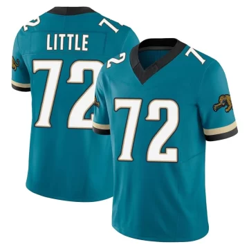 Men's Jacksonville Jaguars ＃72 Walker Little Teal Limited Prowler Throwback Vapor F.U.S.E. Jersey