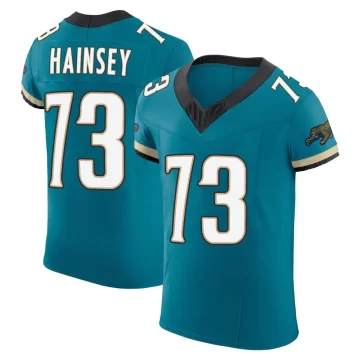 Men's Jacksonville Jaguars ＃73 Robert Hainsey Teal Elite Prowler Throwback Vapor F.U.S.E. Jersey