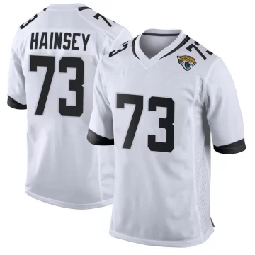 Men's Jacksonville Jaguars ＃73 Robert Hainsey White Game Jersey